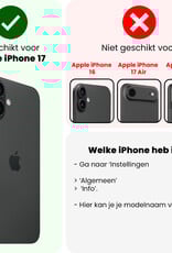 Forterra Forterra iPhone 17 Hoesje Pashouder - 2 PACK