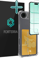 Forterra Forterra iPhone Air Hoesje Pashouder Met Screenprotector