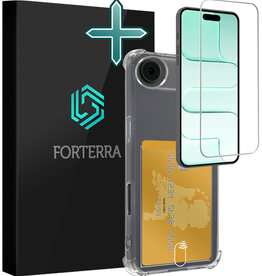 Forterra Forterra iPhone Air Hoesje Pashouder Met Screenprotector
