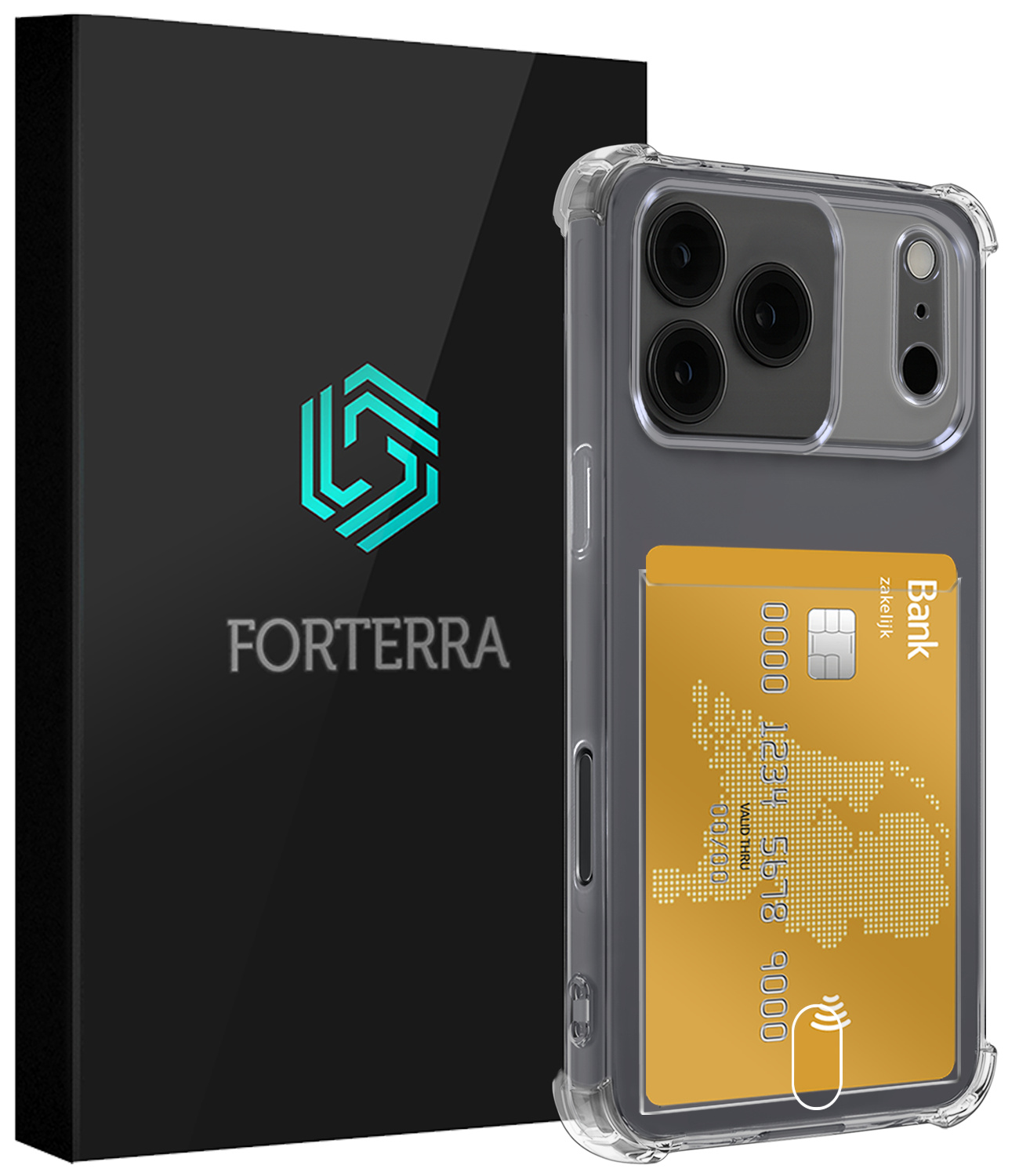 Forterra Forterra iPhone 17 Pro Hoesje Pashouder