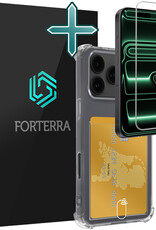 Forterra Forterra iPhone 17 Pro Max Hoesje Pashouder Met Screenprotector