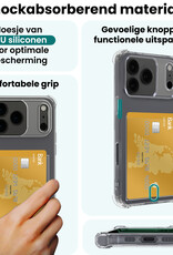 Forterra Forterra iPhone 17 Pro Max Hoesje Pashouder Met 2x Screenprotector