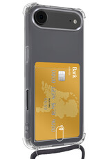 Forterra Forterra iPhone Air Hoesje Pashouder met Koord Met 2x Screenprotector