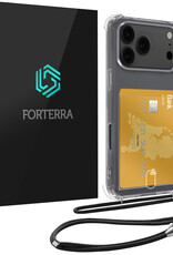Forterra Forterra iPhone 17 Pro Hoesje Pashouder met Koord