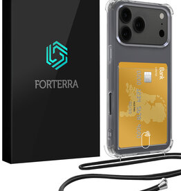 Forterra Forterra iPhone 17 Pro Max Hoesje Pashouder met Koord