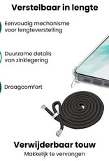 Forterra Forterra iPhone 17 Hoesje Transparant Shockproof Met Zwart Koord