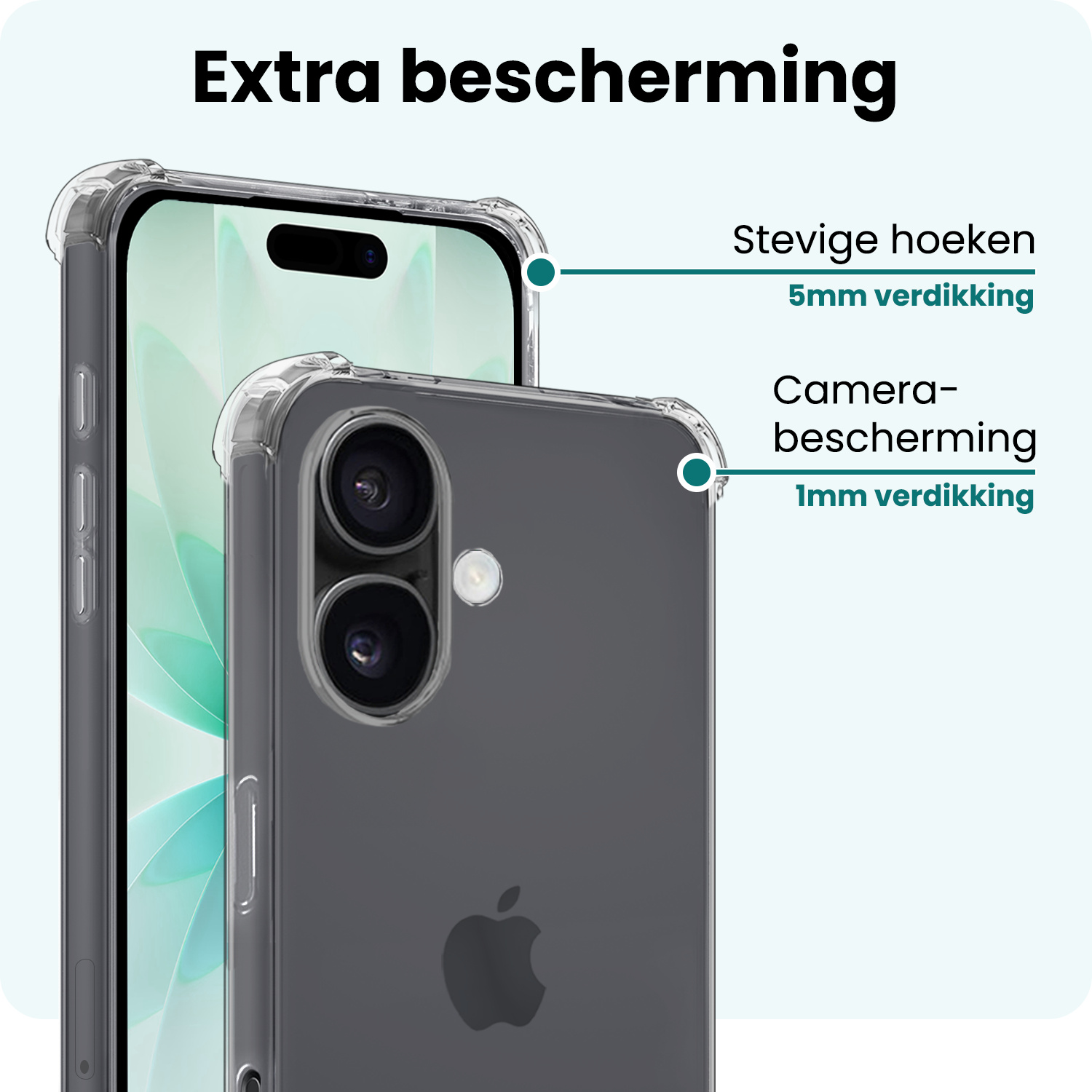 Forterra Forterra iPhone 17 Magsafe Hoesje - Transparant