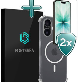Forterra Forterra iPhone 17 Magsafe Hoesje Transparant Met Screenprotector