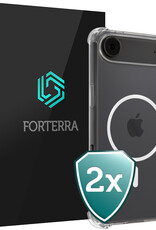 Forterra Forterra iPhone Air Magsafe Hoesje - Transparant - 2 PACK