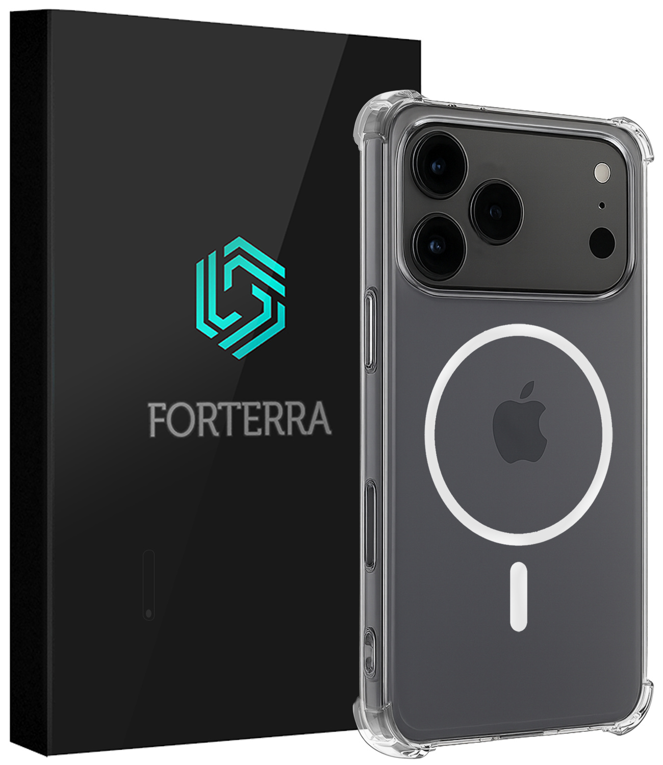 Forterra Forterra iPhone 17 Pro Max Magsafe Hoesje - Transparant