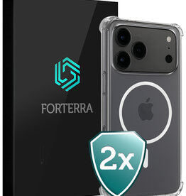 Forterra Forterra iPhone 17 Pro Max Magsafe Hoesje - Transparant - 2 PACK