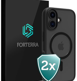 Forterra Forterra iPhone 17 Magsafe Hoesje - Zwart - 2 PACK