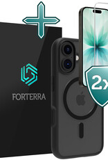 Forterra Forterra iPhone 17 Magsafe Hoesje Zwart Met 2x Screenprotector
