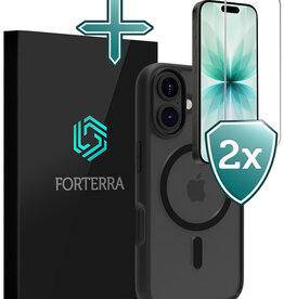 Forterra Forterra iPhone 17 Magsafe Hoesje Zwart Met 2x Screenprotector