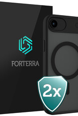 Forterra Forterra iPhone Air Magsafe Hoesje - Zwart - 2 PACK
