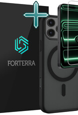 Forterra Forterra iPhone 17 Pro Magsafe Hoesje Zwart Met Screenprotector