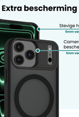 Forterra Forterra iPhone 17 Pro Magsafe Hoesje Zwart Met Screenprotector