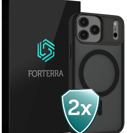 Forterra Forterra iPhone 17 Pro Max Magsafe Hoesje - Zwart - 2 PACK