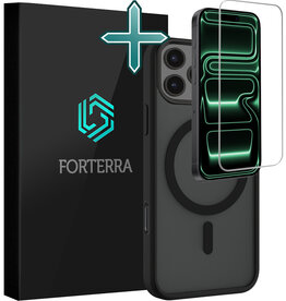 Forterra Forterra iPhone 17 Pro Max Magsafe Hoesje Zwart Met Screenprotector