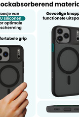 Forterra Forterra iPhone 17 Pro Max Magsafe Hoesje Zwart Met Screenprotector