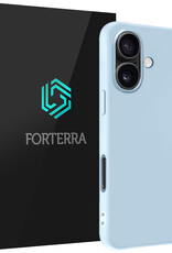 Forterra Forterra iPhone 17 Hoesje Siliconen - Lichtblauw