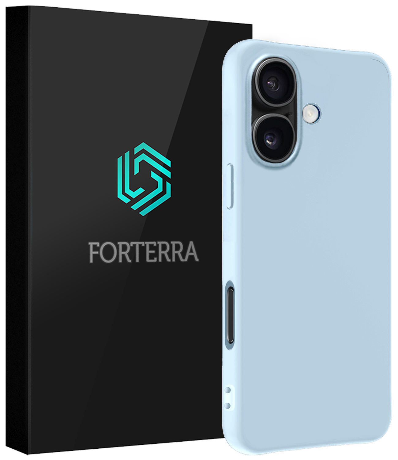 Forterra Forterra iPhone 17 Hoesje Siliconen - Lichtblauw