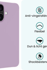 Forterra Forterra iPhone 17 Hoesje Siliconen - Lila