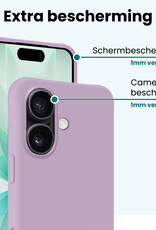 Forterra Forterra iPhone 17 Hoesje Siliconen - Lila