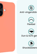 Forterra Forterra iPhone 17 Hoesje Siliconen - Perzik