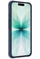 Forterra Forterra iPhone 17 Hoesje Siliconen - Donkerblauw - 2 PACK