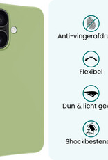 Forterra Forterra iPhone 17 Hoesje Siliconen - Groen - 2 PACK