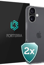Forterra Forterra iPhone 17 Hoesje Siliconen - Transparant - 2 PACK