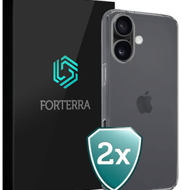 Forterra Forterra iPhone 17 Hoesje Siliconen - Transparant - 2 PACK