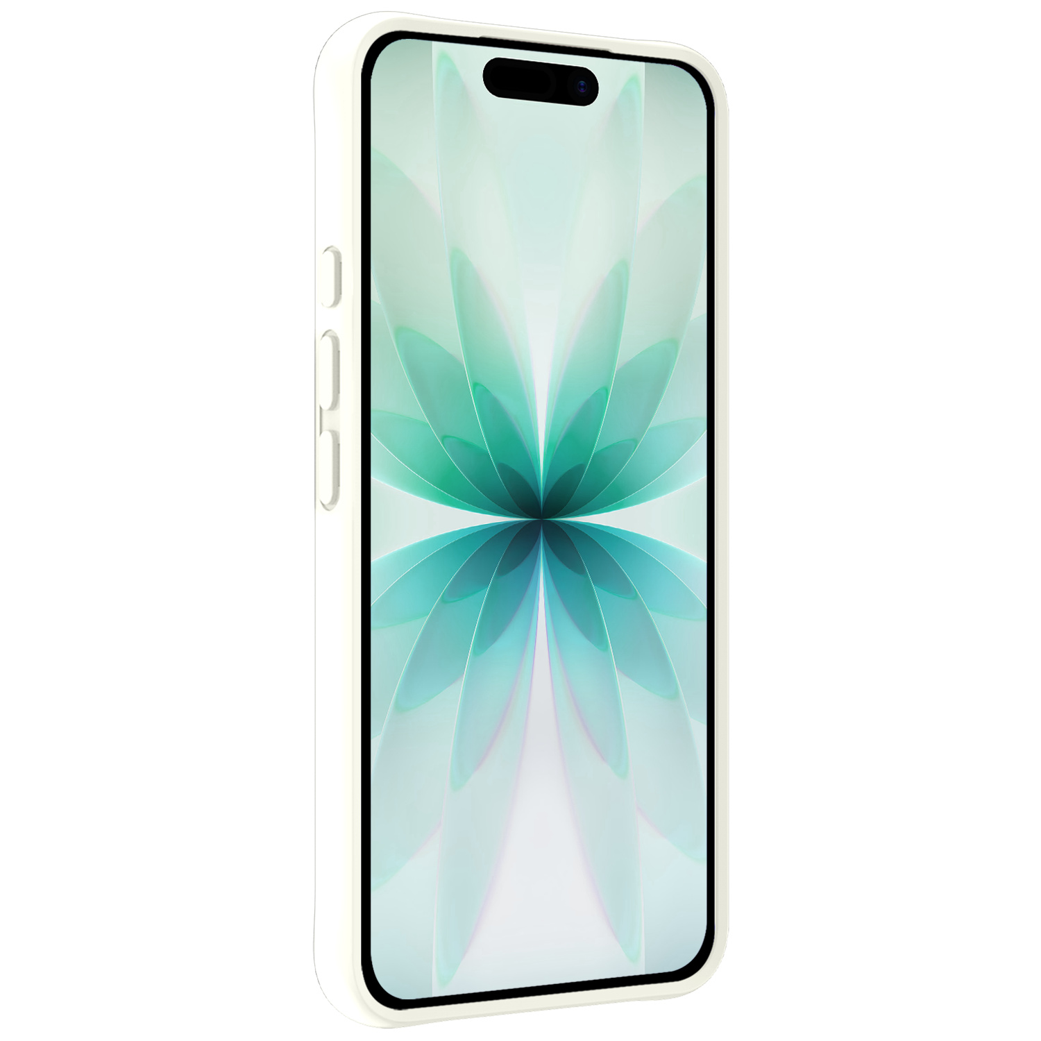 Forterra Forterra iPhone 17 Hoesje Siliconen Met Screenprotector Met Dichte Notch - Wit
