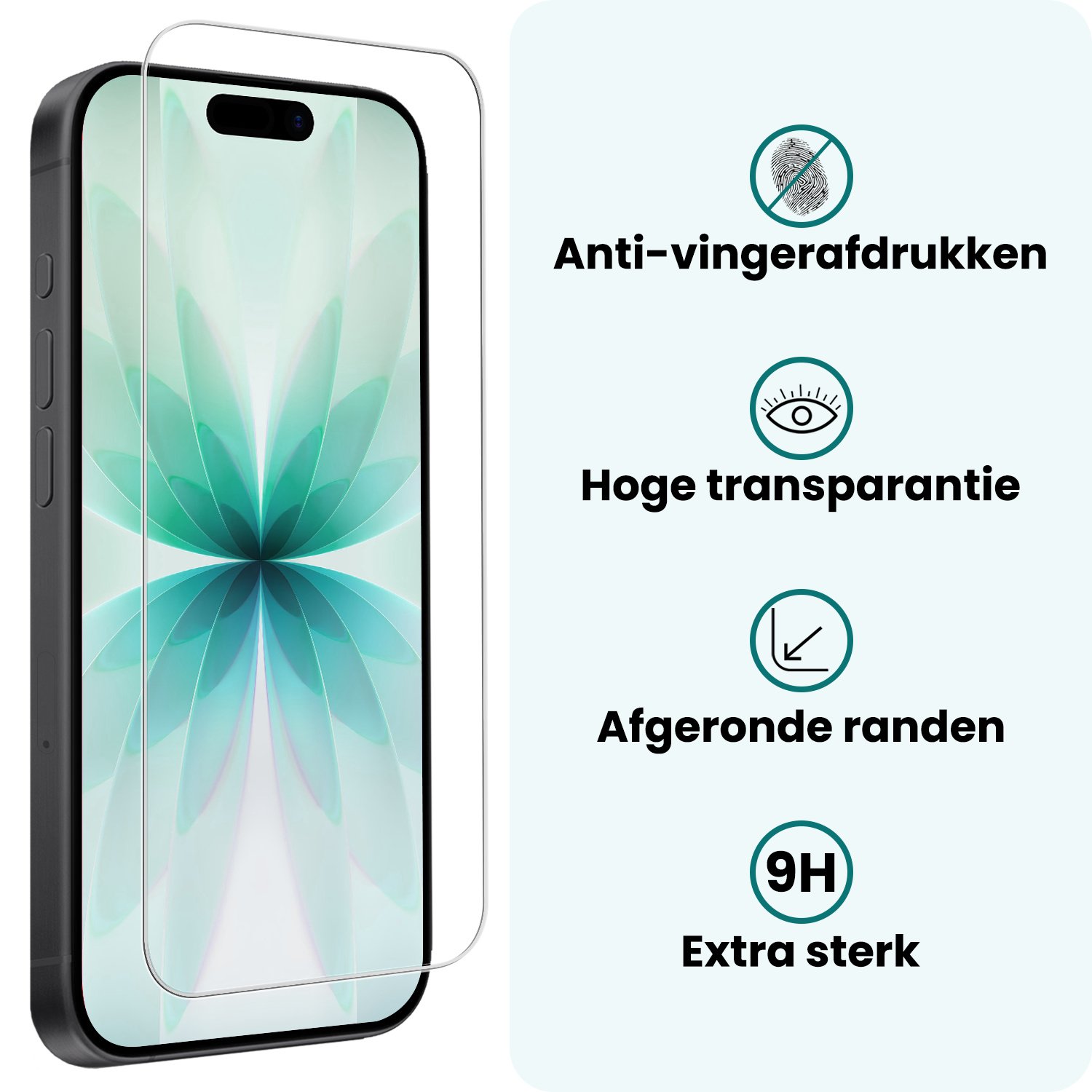 Forterra Forterra iPhone 17 Hoesje Siliconen Met 2x Screenprotector Met Dichte Notch - Donkergroen