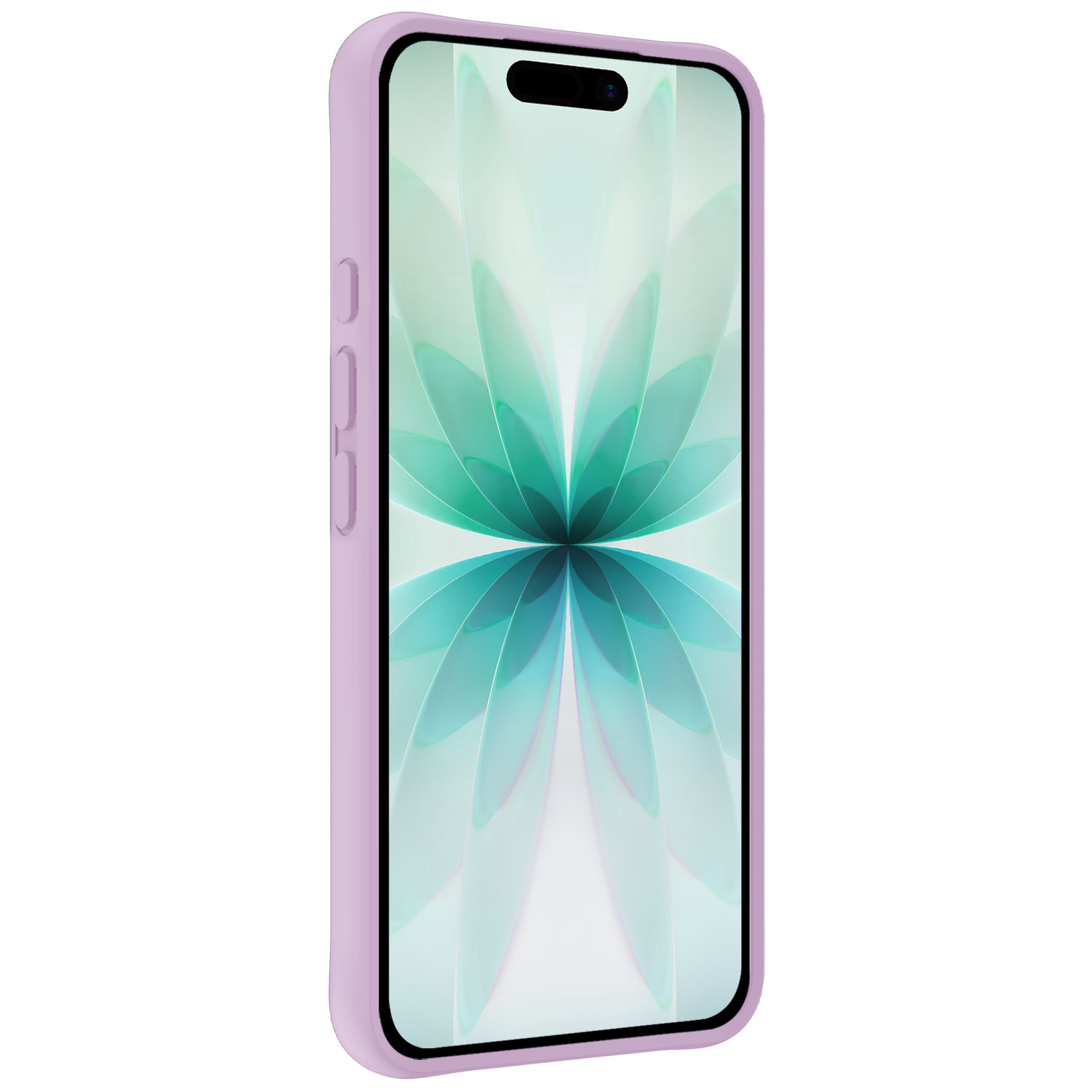 Forterra Forterra iPhone 17 Hoesje Siliconen Met 2x Screenprotector Met Dichte Notch - Lila