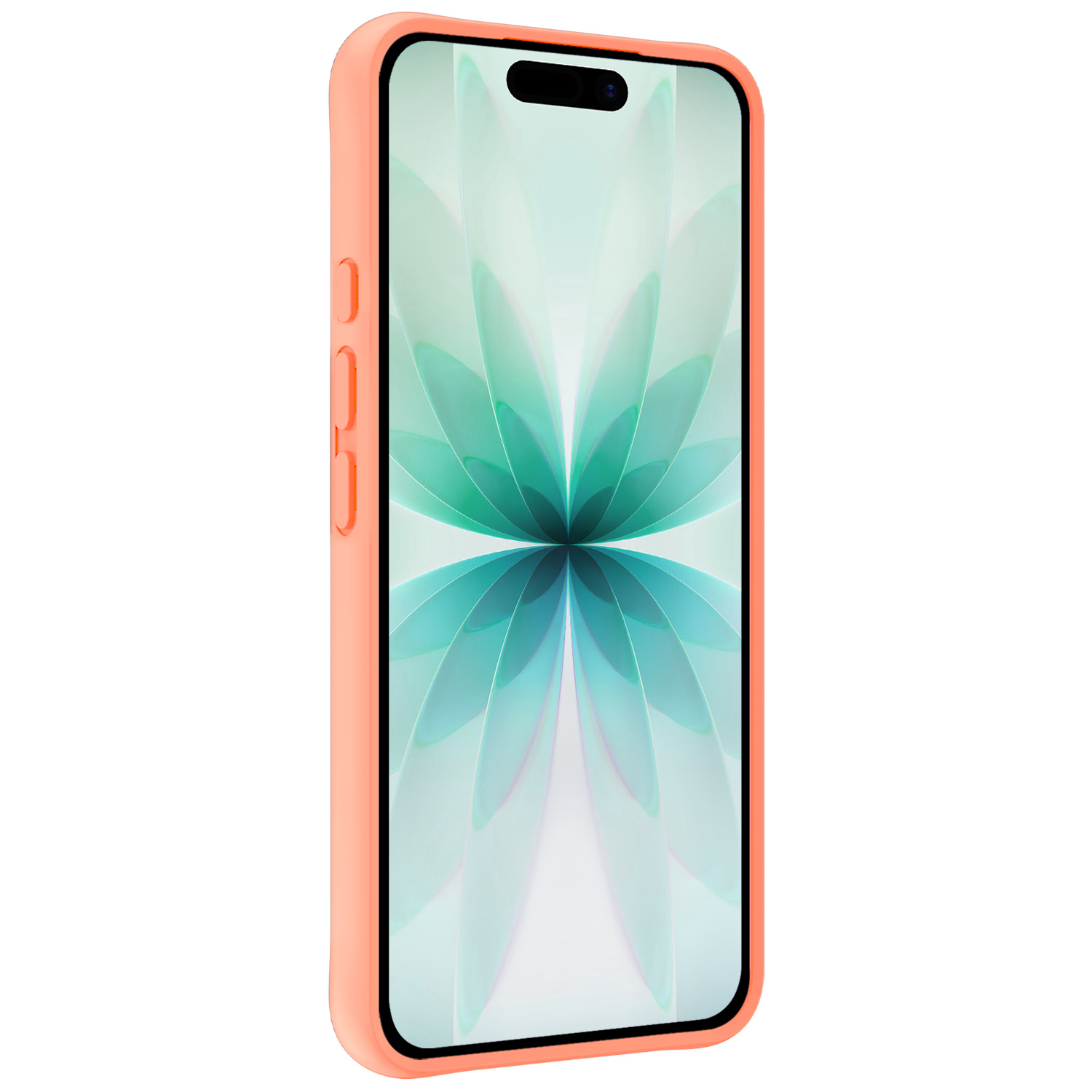 Forterra Forterra iPhone 17 Hoesje Siliconen Met 2x Screenprotector Met Dichte Notch - Perzik