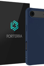Forterra Forterra iPhone Air Hoesje Siliconen - Donkerblauw