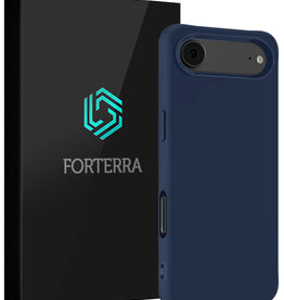 Forterra Forterra iPhone Air Hoesje Siliconen - Donkerblauw
