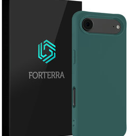 Forterra Forterra iPhone Air Hoesje Siliconen - Donkergroen