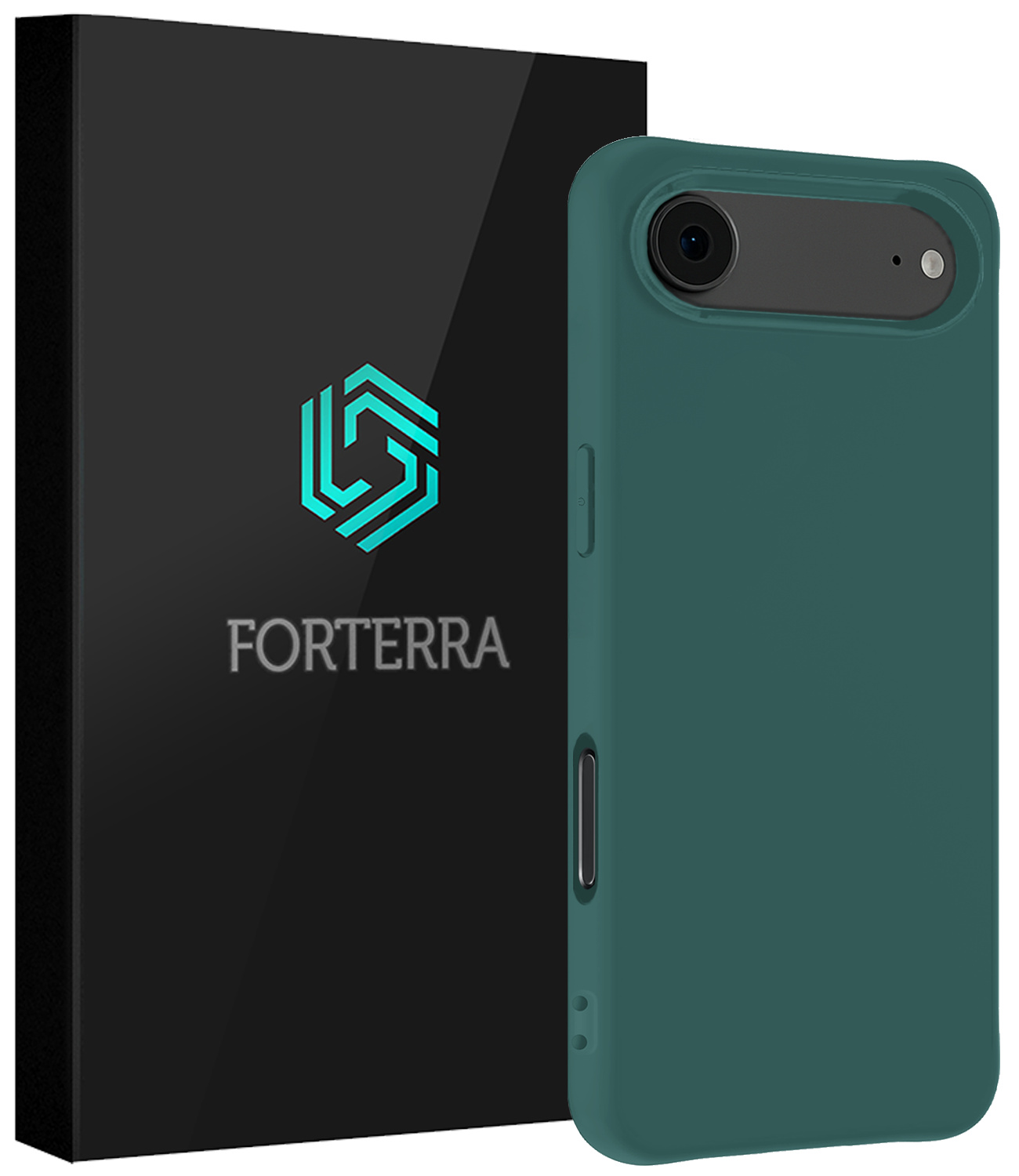 Forterra Forterra iPhone Air Hoesje Siliconen - Donkergroen