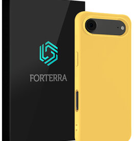 Forterra Forterra iPhone Air Hoesje Siliconen - Geel