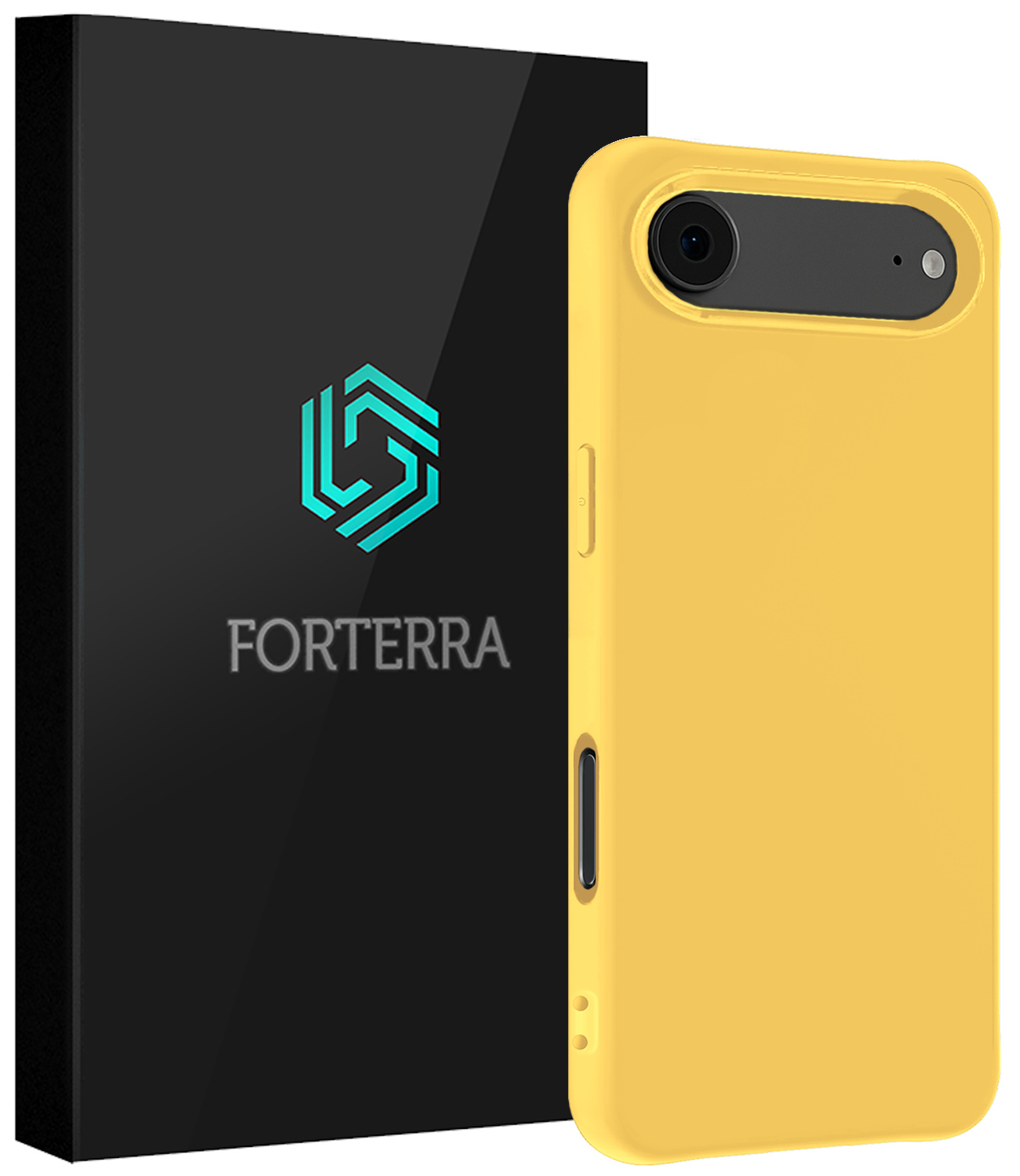 Forterra Forterra iPhone Air Hoesje Siliconen - Geel