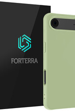 Forterra Forterra iPhone Air Hoesje Siliconen - Groen