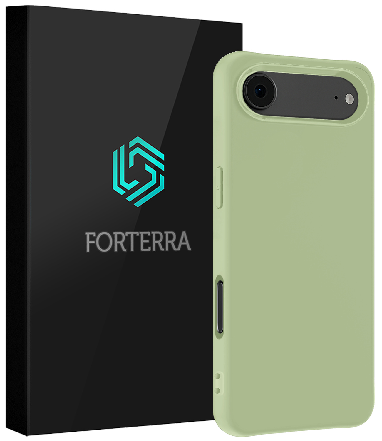 Forterra Forterra iPhone Air Hoesje Siliconen - Groen
