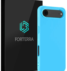 Forterra Forterra iPhone Air Hoesje Siliconen - Lichtblauw