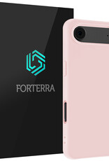 Forterra Forterra iPhone Air Hoesje Siliconen - Lichtroze