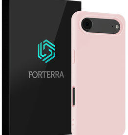 Forterra Forterra iPhone Air Hoesje Siliconen - Lichtroze