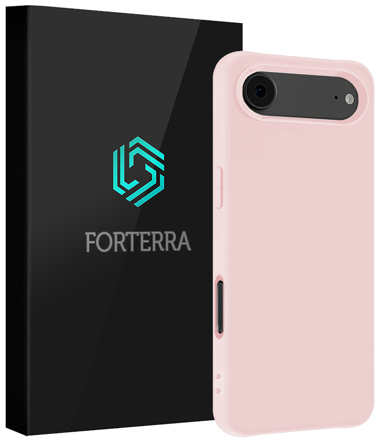 Forterra Forterra iPhone Air Hoesje Siliconen - Lichtroze