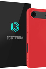 Forterra Forterra iPhone Air Hoesje Siliconen - Rood